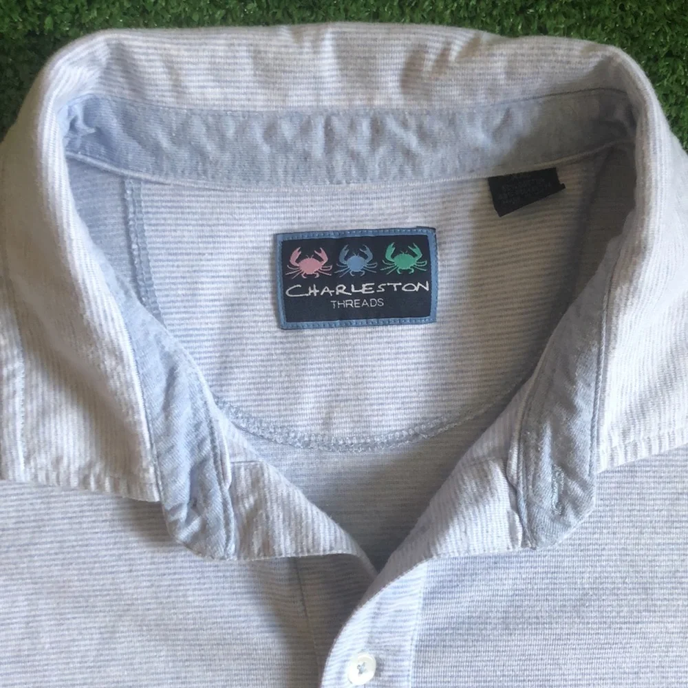 Charleston threads men’s polo - Picture 3 of 5